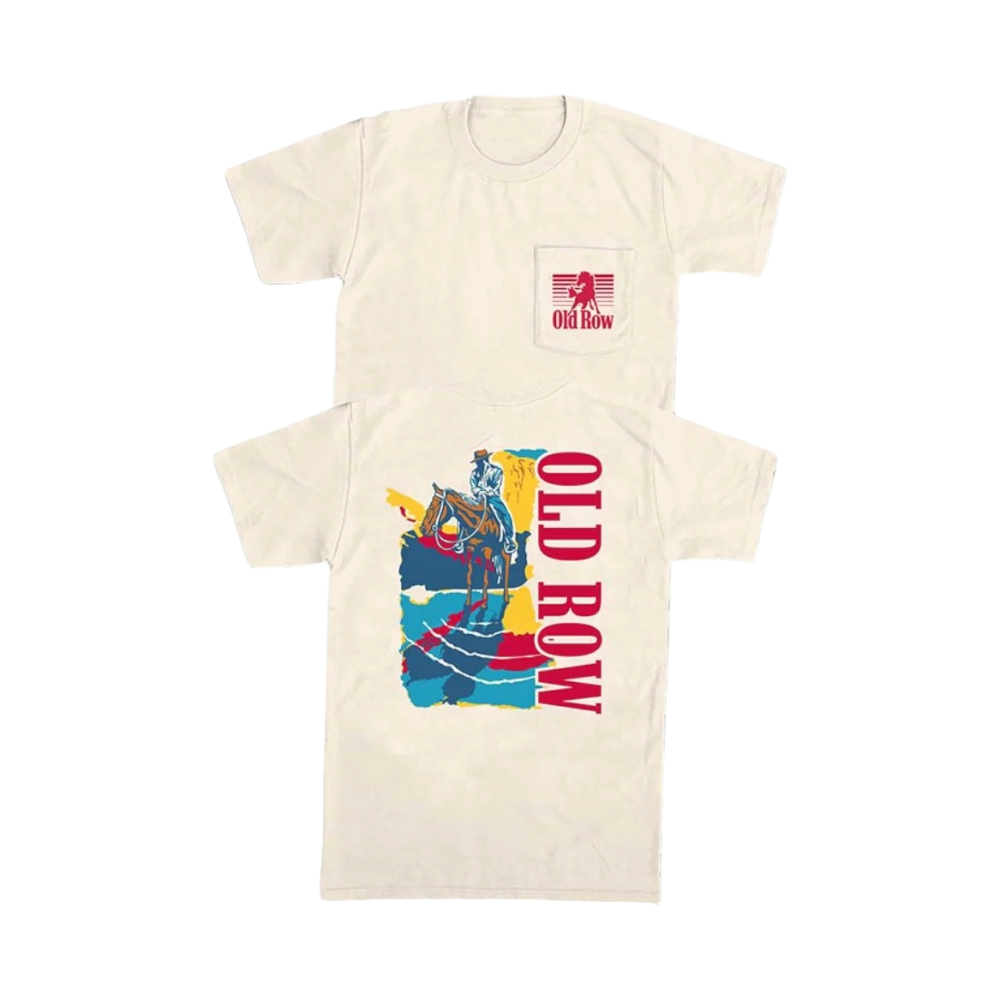 Old Row Men’s The Cowboy 6.0 Ivory Pocket T-Shirt WROW3103