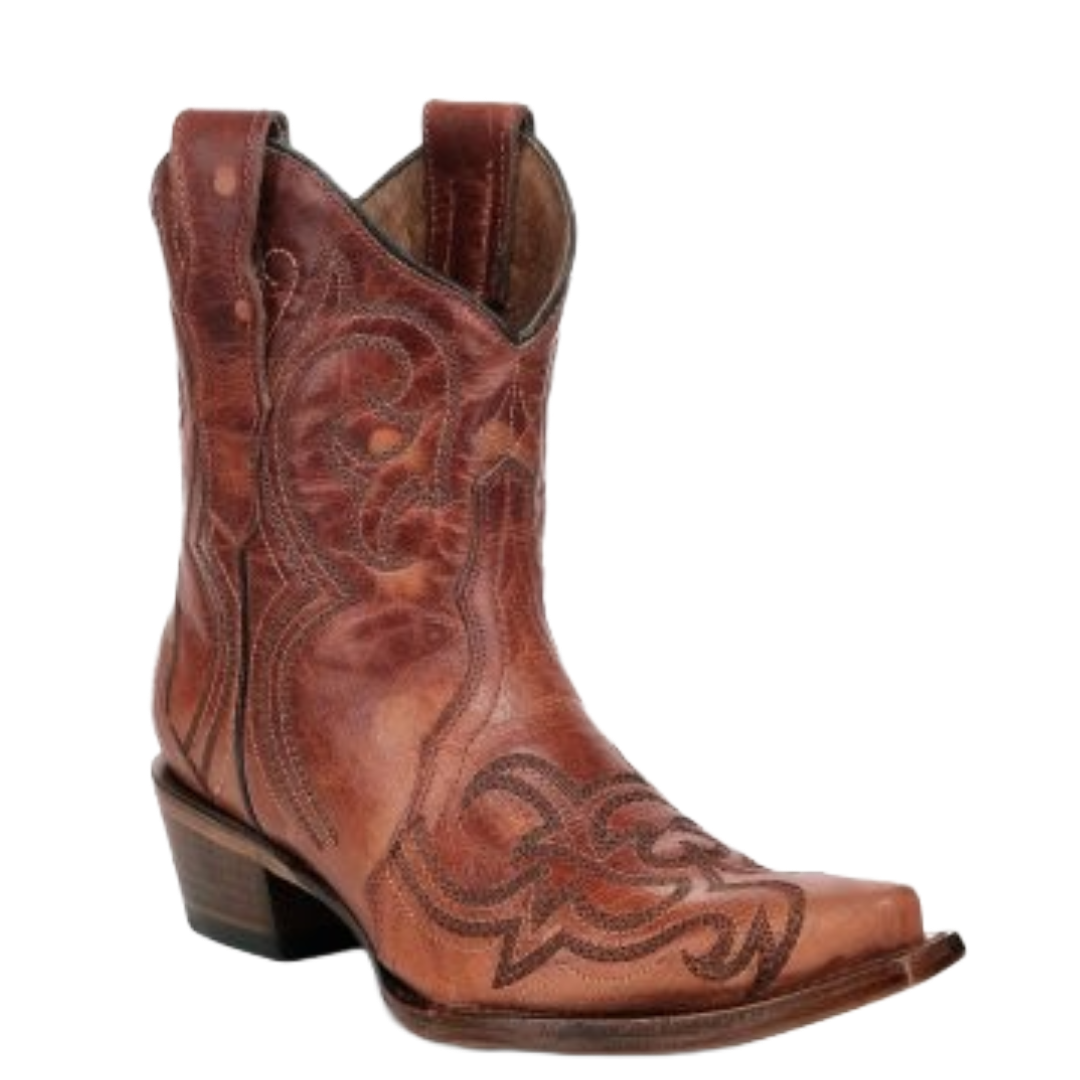 Circle G by Corral Ladies Shedron Filigree Embroidery Ankle Boot L8061