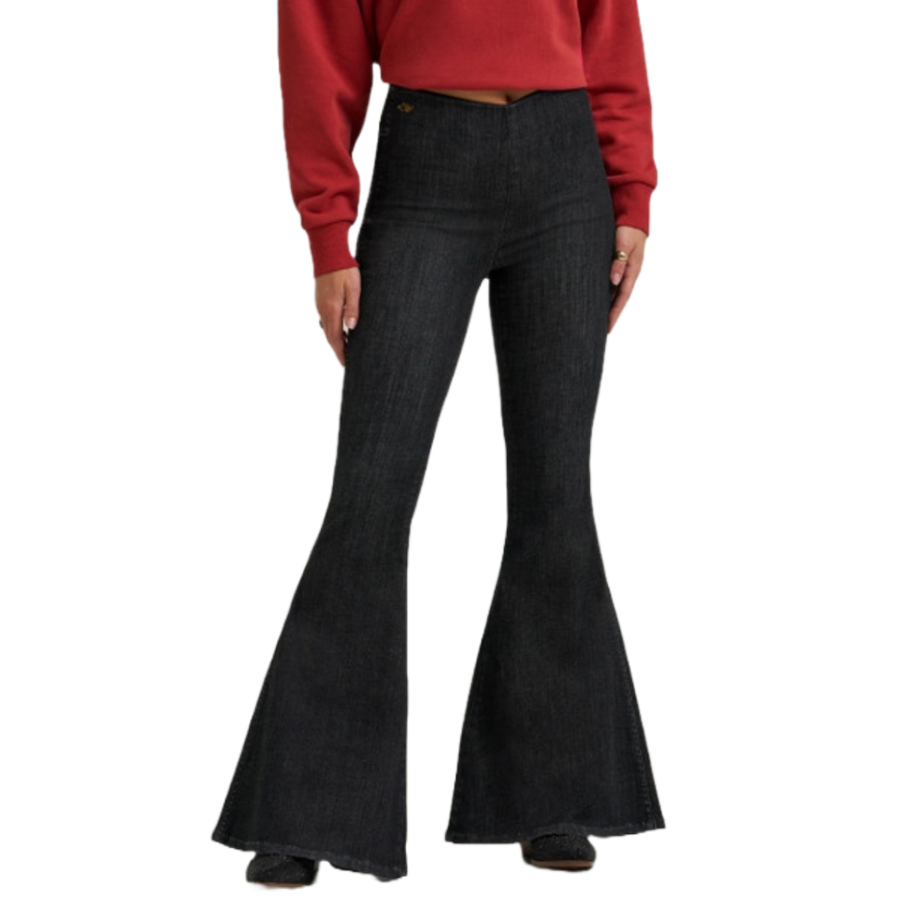 Wrangler Ladies Lainey Wilson Pull On Washed Black Jeans 112370416 - Picture 5 of 69