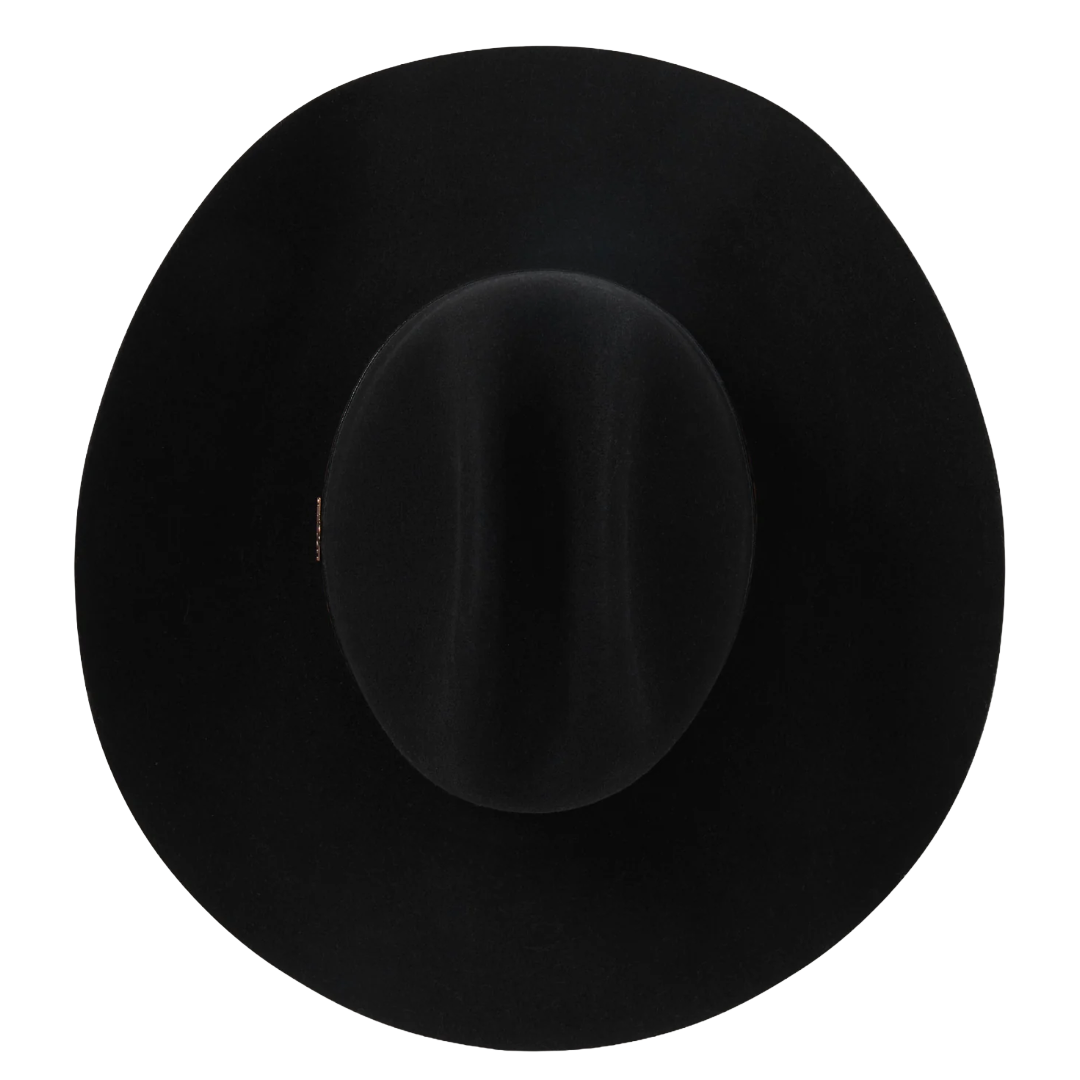как выглядит Stetson The Medalist 5X Black Wool Western Hat SFMEDL-724207 фото