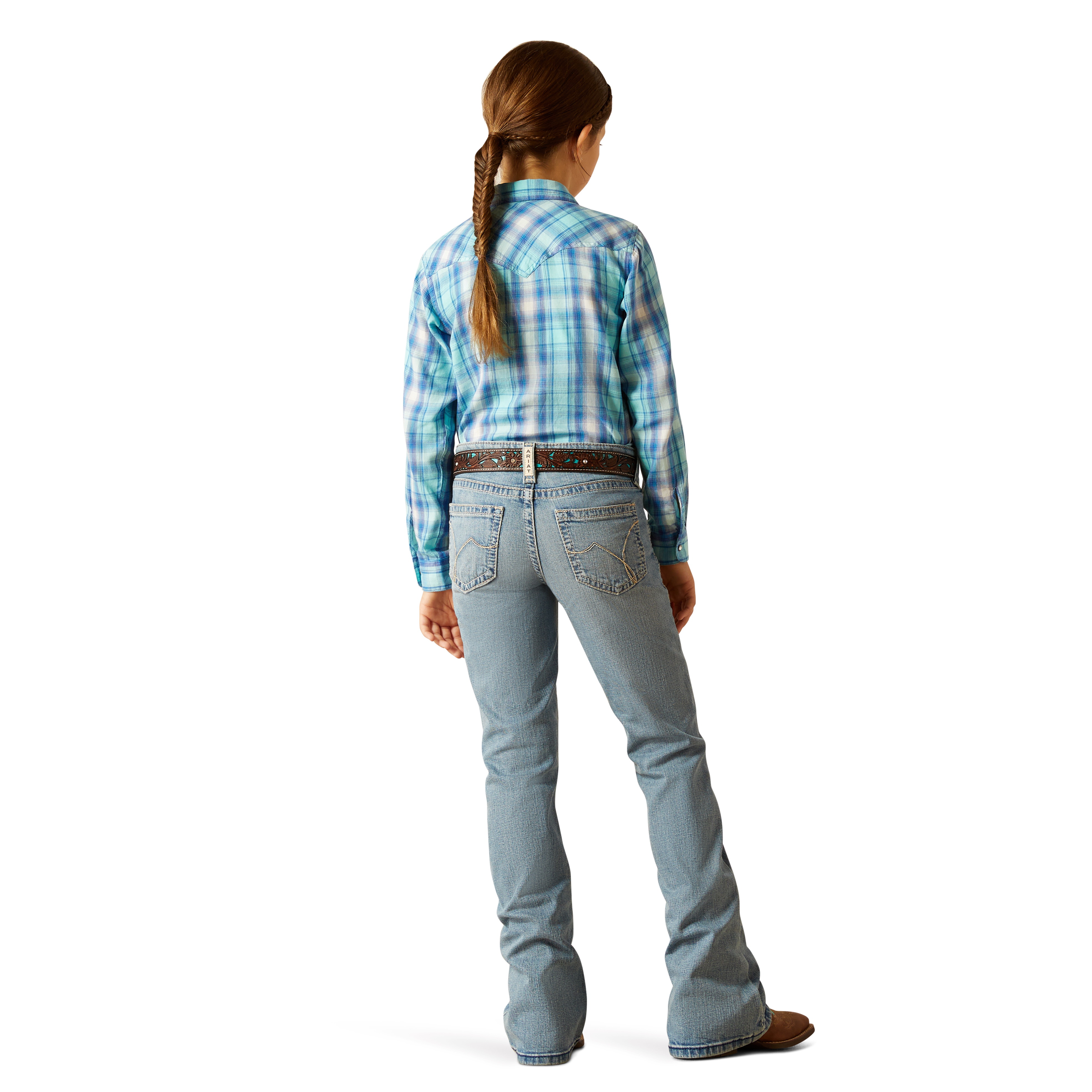Ariat Youth Girl's Lennon Colorado Denim Trouser Pants 10051617 - Picture 7 of 35