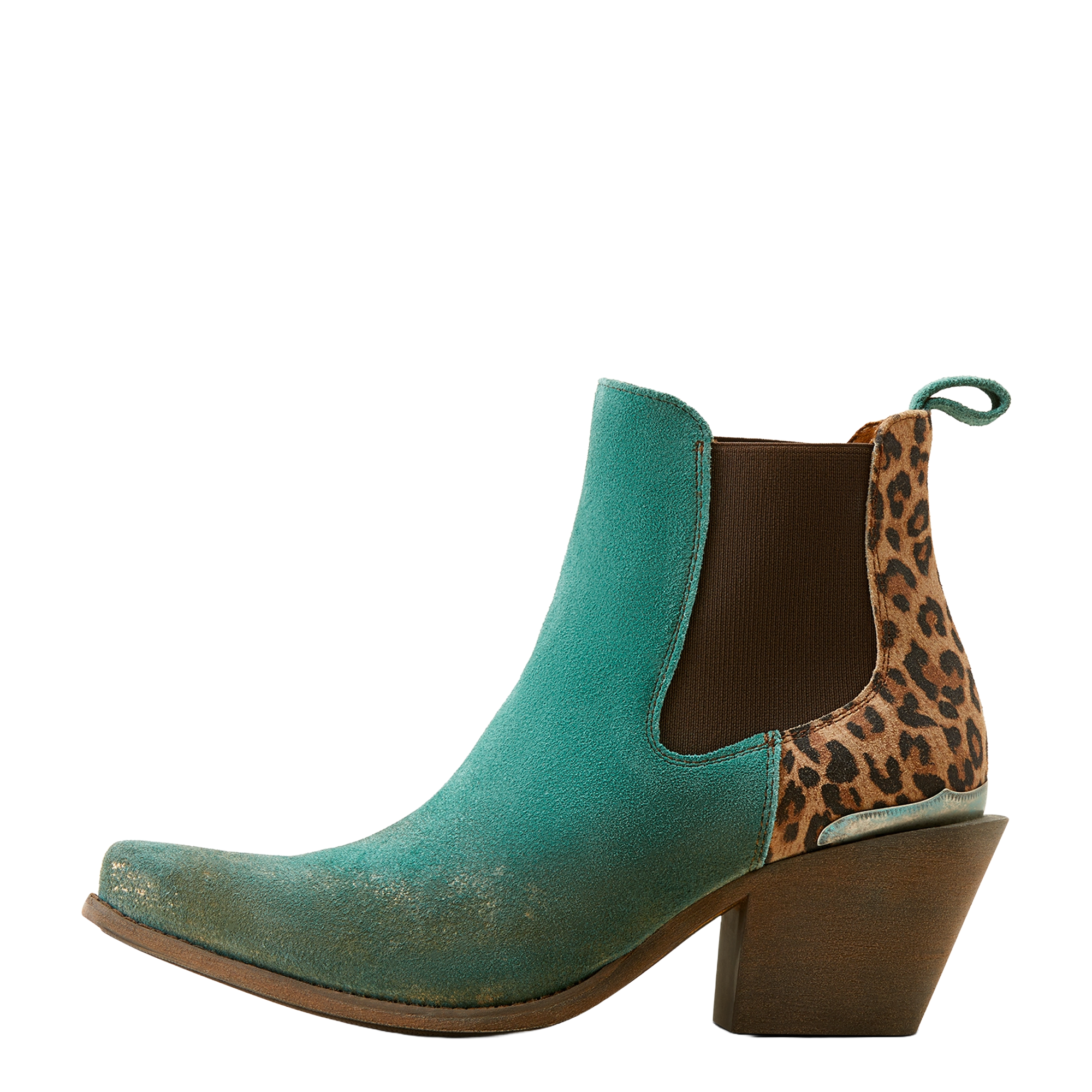 Ariat Damen Bradley Peacock türkis & hellbraun Leopard Westernstiefel 10051058 - Bild 8 von 50