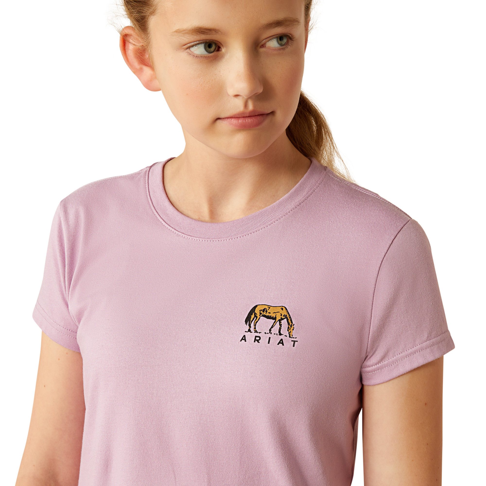Ariat Youth Girl's Meadow Pony Lavender Mist T-Shirt 10055145 - Picture 10 of 35
