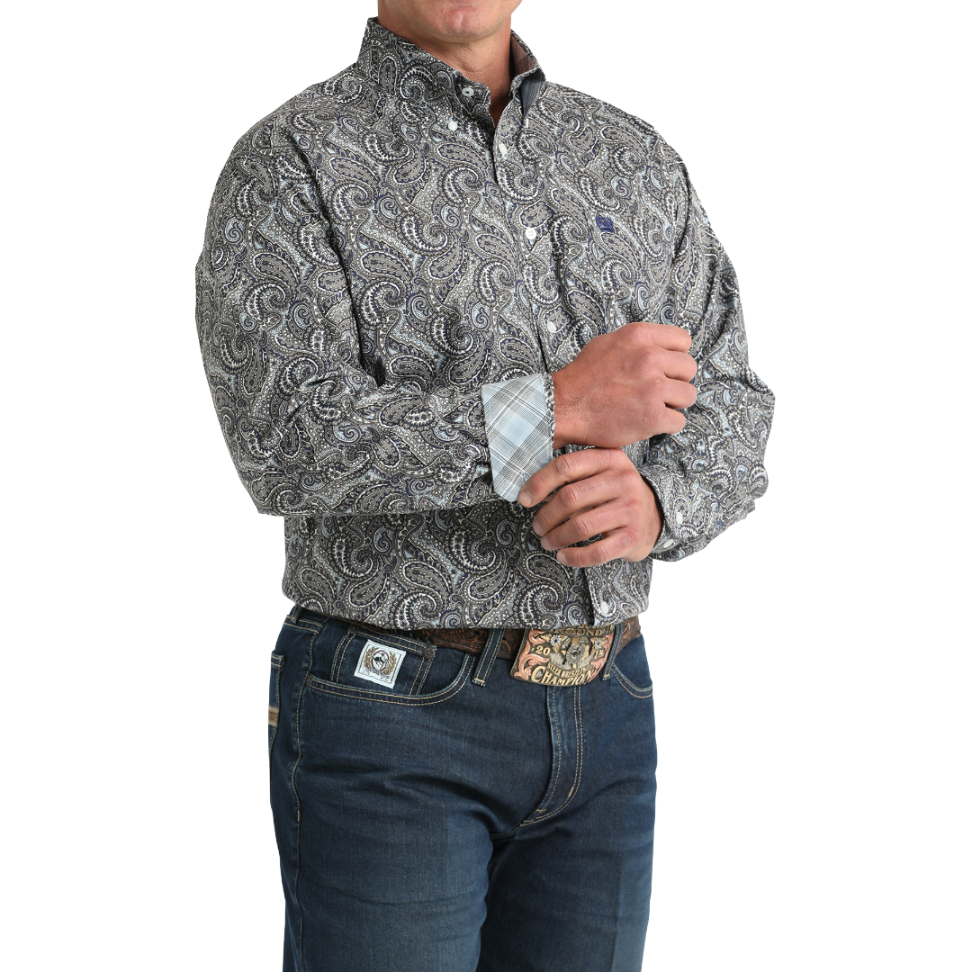Cinch Men's Multi Paisley Print Button Down Shirt MTW1106001