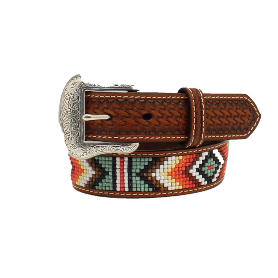 Nocona® Children's Diamond Basket Weave Belt N4441108 - Picture 2 of 7