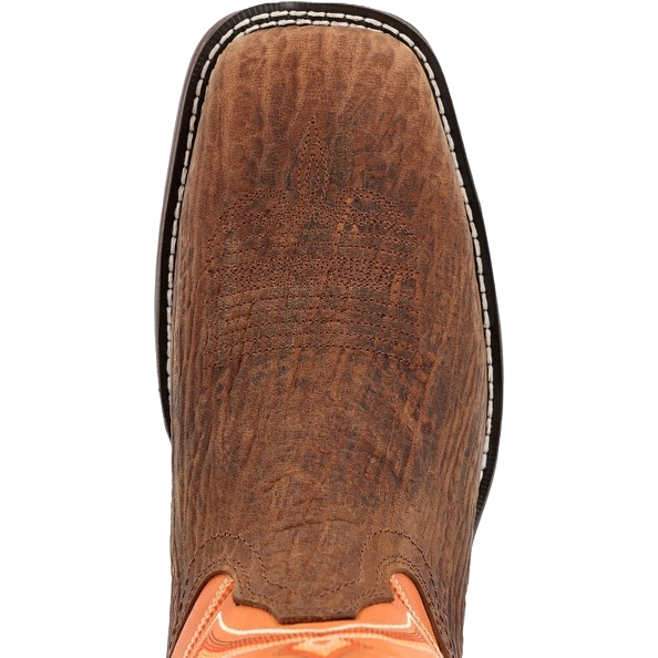 Durango Men's Rebel Cedar Bark & Monarch Orange Square Toe Boots DDB0392 - Picture 7 of 65
