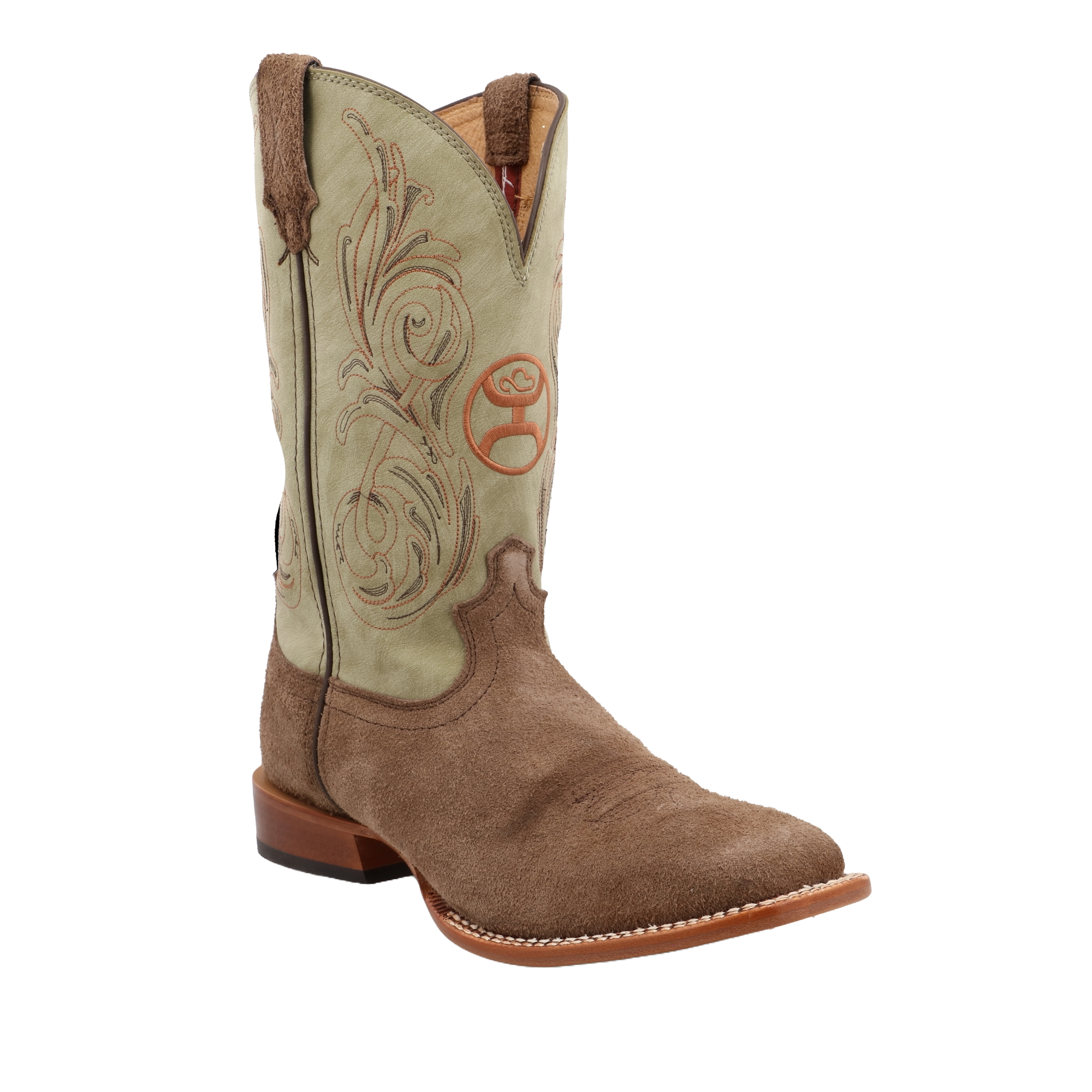 Twisted X Men's 12" Square Toe Chocolate & Key Lime Hooey® Boot MHY0035 - Picture 10 of 126
