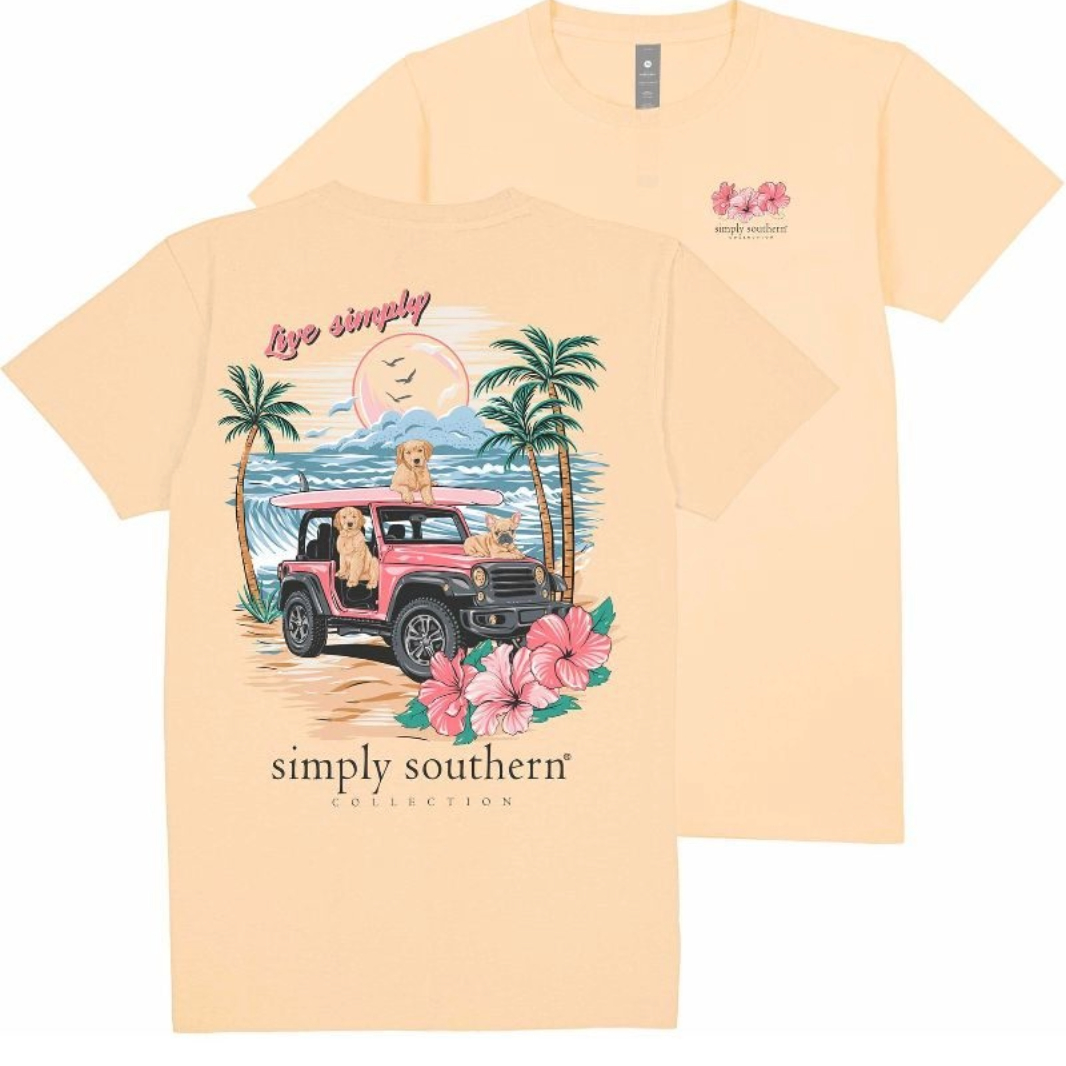 Simply Southern Ladies Simply Dogs T-Shirt SS-SIMPLYDOGS-SUN - Picture 2 of 6