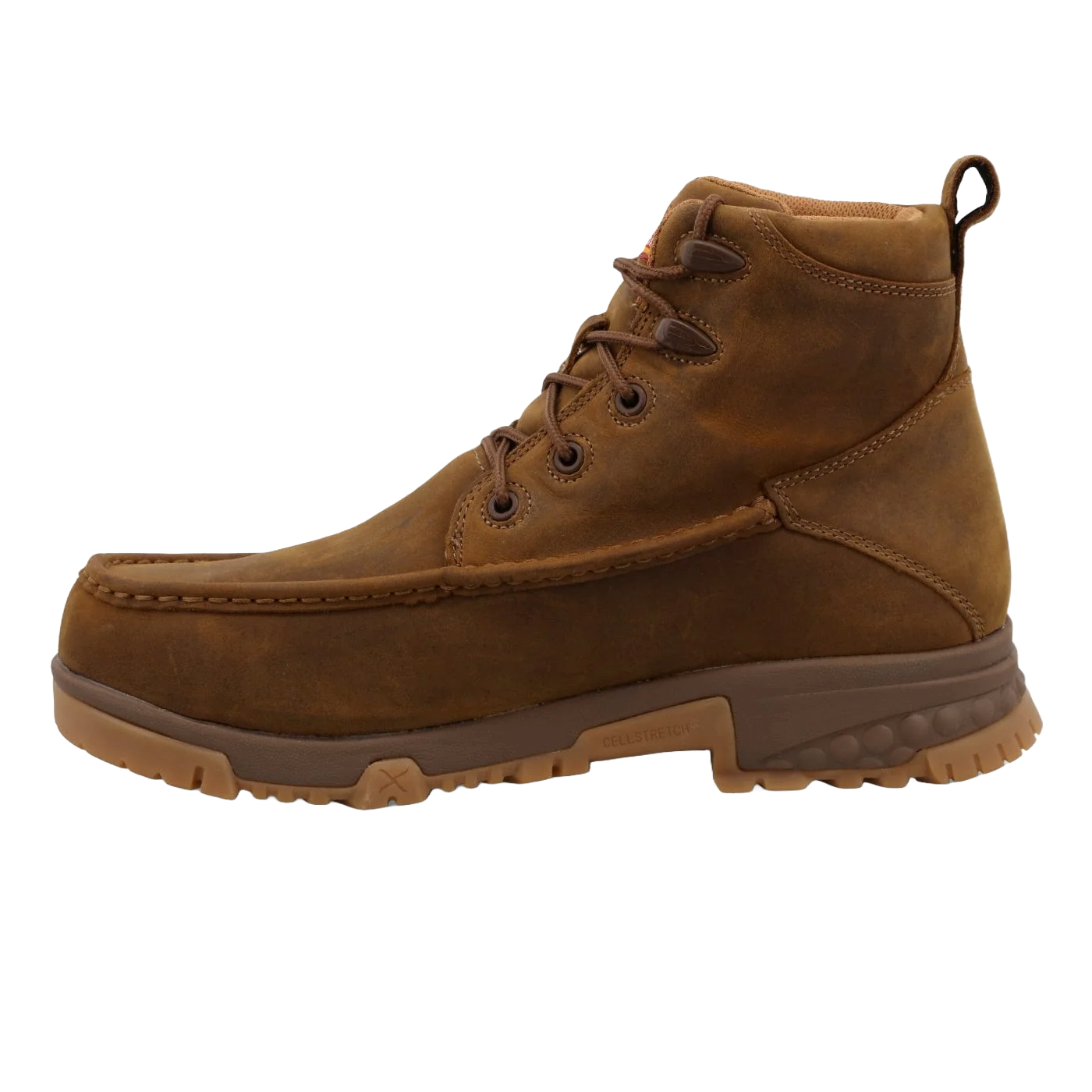 Twisted X Men's Distressed Saddle Brown 6" Work Boot MXCNW01 - Picture 8 of 70