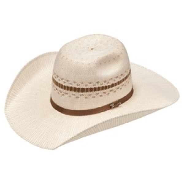 CHAPEAU DE COWBOY HOMME TWISTER BANGORA PAILLE LARGE BORD