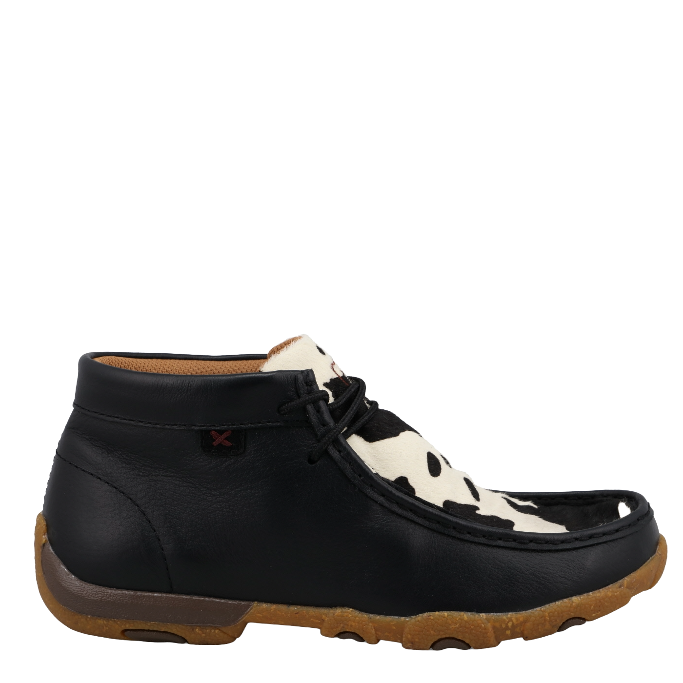 Twisted X Damen schwarz & weiß Rindsleder Chukka Driving Mokassin WDM0164 - Bild 7 von 60