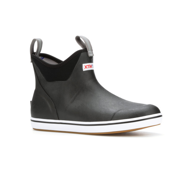 XTRATUF Men’s Waterproof 6″ Ankle Black Deck Boots 22736