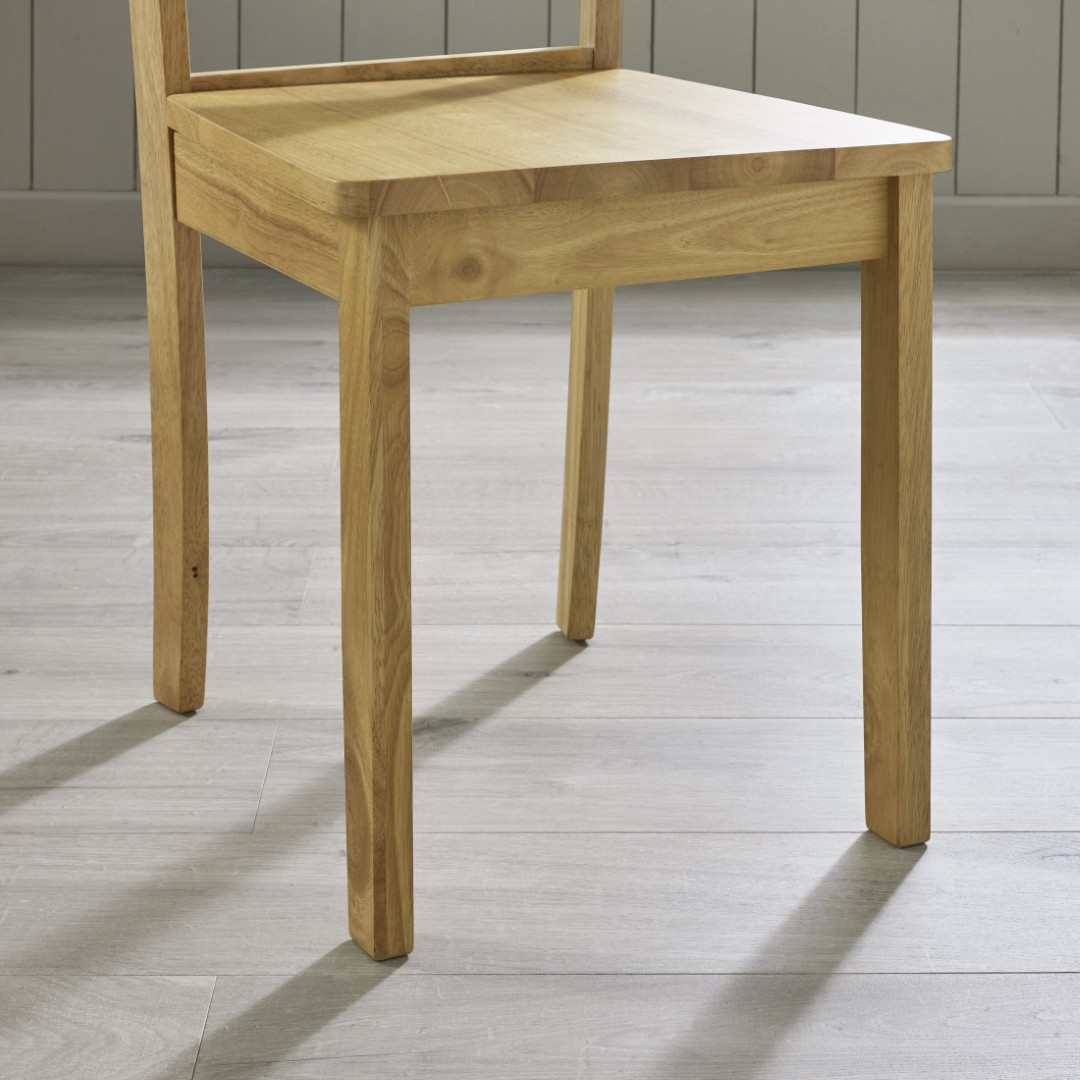 Millford Solid Wood Crossback Dining Chairs Set of 2 Rustic Cottage - Picture 17 of 23