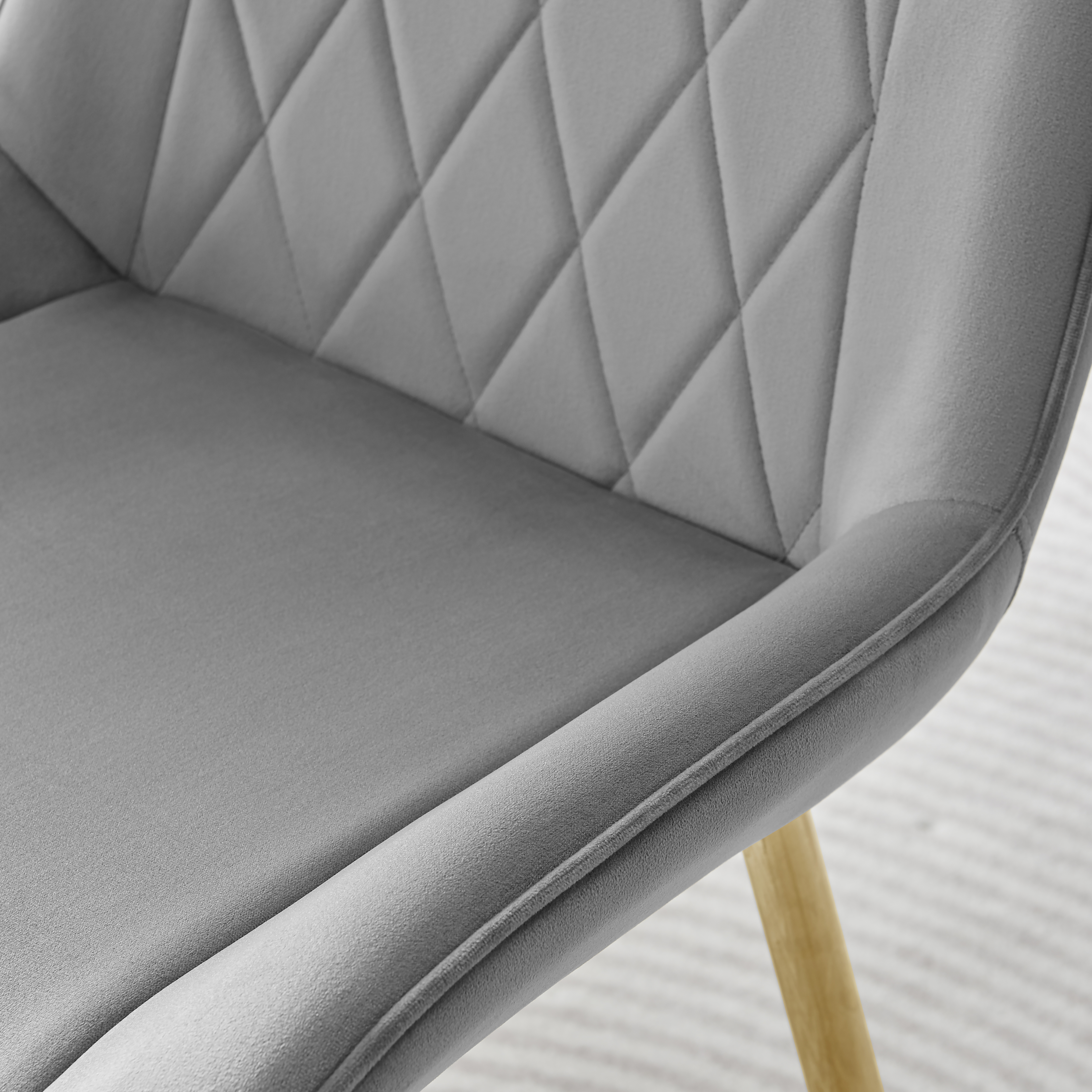 PESARO x2 Velvet Luxury Dining Chairs with Chrome SILVER/GOLD/BLACK Metal Legs - Picture 71 of 180