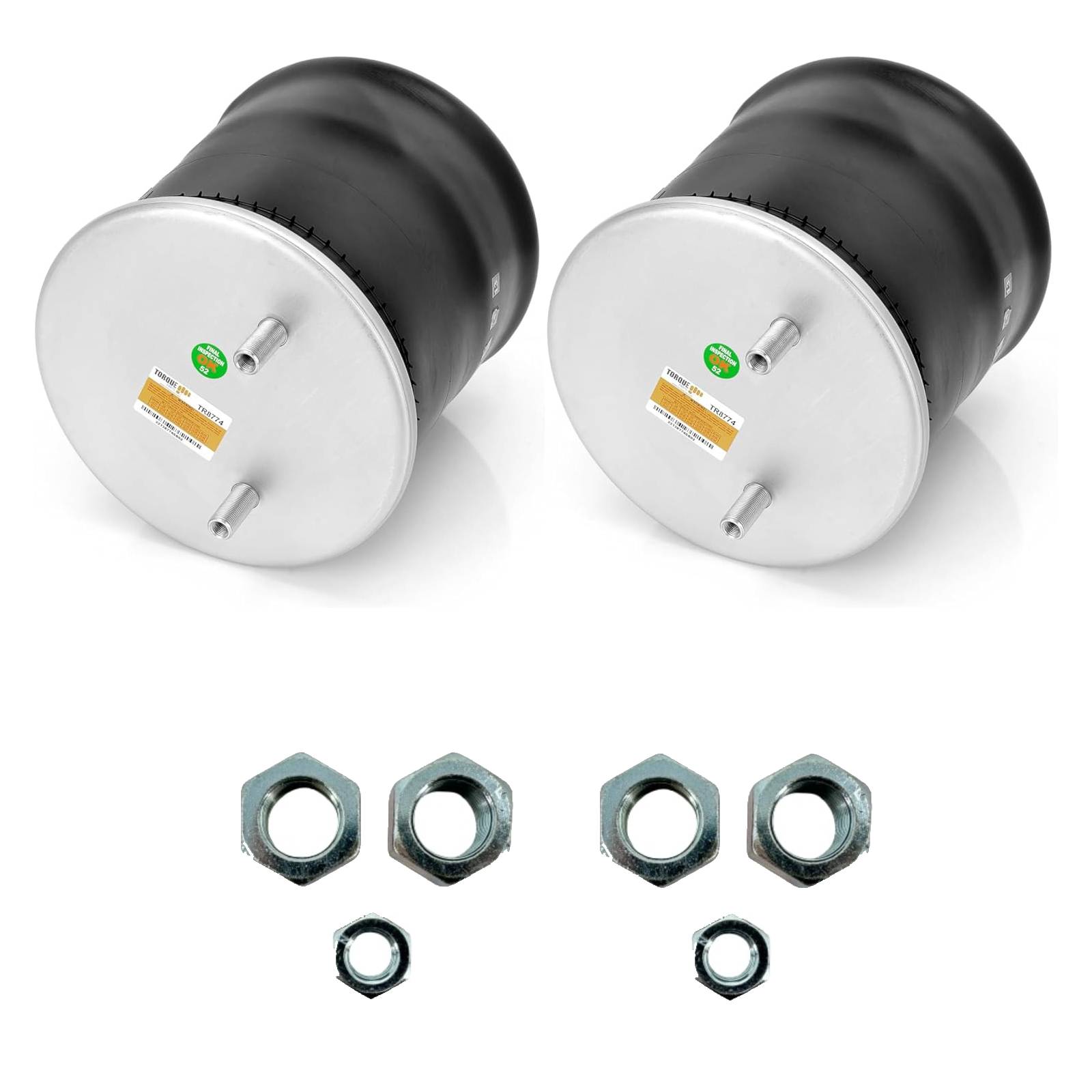 Pair of Air Spring Bag Replaces W01-358-8774,1R1412,S-25873,C-25873 w/ Hardware - Picture 7 of 7