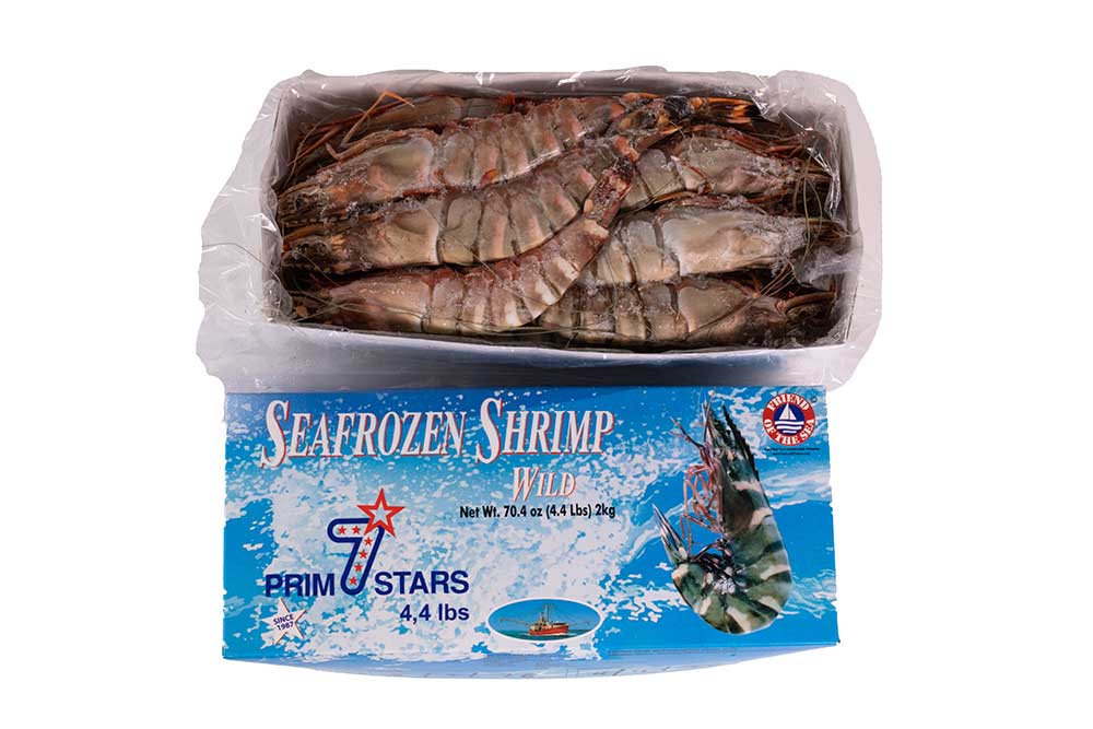Prim7stars U-4 Frozen Wild Tiger Shrimp, 4.4 Pound -- 6 Per Case